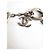 Choker Chanel in metallo argento Silver hardware - vista 3