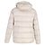 Jaqueta de down acolchoada com zíper Moncler em poliamida bege - vista 3