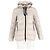 Jaqueta de down acolchoada com zíper Moncler em poliamida bege - vista 4