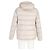 Jaqueta de down acolchoada com zíper Moncler em poliamida bege - vista 6