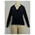 Iris & Ink Pullover mit V-Ausschnitt aus schwarzer Wolle - Ansicht 7