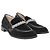 Mocassini a catena impreziositi da cristalli Stuart Weitzman in suede nero - vista 4