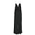 Mono V-Neck con Tirantes de Cadena Ba&Sh en Viscosa Negra Negro