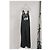 Mono V-Neck con Tirantes de Cadena Ba&Sh en Viscosa Negra Negro - vista 10