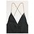 Mono V-Neck con Tirantes de Cadena Ba&Sh en Viscosa Negra Negro - vista 11