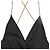 Mono V-Neck con Tirantes de Cadena Ba&Sh en Viscosa Negra Negro - vista 4