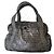 Borsa grande Chanel Nero Argento Monogramma