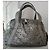 Borsa grande Chanel Nero Argento Monogramma - vista 17