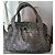 Borsa grande Chanel Nero Argento Monogramma - vista 2