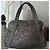Borsa grande Chanel Nero Argento Monogramma - vista 3