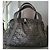 Borsa grande Chanel Nero Argento Monogramma - vista 4