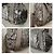 Borsa grande Chanel Nero Argento Monogramma - vista 9