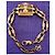 Pulsera Petit Malle Louis Vuitton Dorado Marrón claro - vista 2
