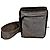 Echtes Prada 99 AW Archive Canvas- und Leder-Brusttasche Mini-Bodybag Grau