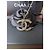 Chanel Collana CC B17C Logo in oro invecchiato Matelassé GHW con cristalli in scatola D'oro - vista 10