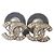 Chanel CC F17V Logo Cristallo GHW Coco Mark Orecchini Mini Classici Scatola D'oro