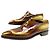 NOVE SCARPE CORTHAY CASANOVA 11 44 OXFORD CUOIO PATINATO MARRONE