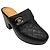 Chanel Black Quilted Leather CC Turnlock Clogs
