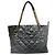 Chanel Matelassé Kette Damen Caviar-Leder Tote Bag Schwarz Marineblau