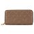 Louis Vuitton Monogram Embossed Zippy Wallet Beige Taupe