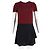 Abito bicolore Miu Miu in acetato bordeaux e nero Rosso Bordò - vista 4