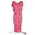 Autre Marque Vestido midi estampado Saloni en viscosa rosa - vista 4