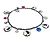 Collana Chanel Mademoiselle Bianco Multicolore Blu navy