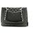CHANEL Grande Bolsa de Compras GST 13" em Couro de Bezerro Texturizado com Corrente Preto - vista 3