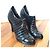 Botines CHANEL T.EU 37.5 Cuero charol Negro - vista 4