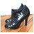 Botines CHANEL T.EU 37.5 Cuero charol Negro - vista 5