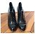 Botines CHANEL T.EU 37.5 Cuero charol Negro - vista 6