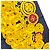 Foulard in seta Chanel in blu navy e giallo - vista 4