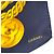Foulard in seta Chanel in blu navy e giallo - vista 6