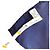 Foulard in seta Chanel in blu navy e giallo - vista 7
