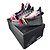 Sneakers Giuseppe Zanotti Talon Winter in pelle e pelliccia nera Nero Multicolore - vista 3