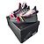 Sneakers Giuseppe Zanotti Talon Winter in pelle e pelliccia nera Nero Multicolore - vista 5
