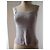 Christian Dior Bustier de algodón y seda topo, talla 44. Gris pardo - vista 2