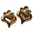 Christian Lacroix Clip in metallo dorato e perla. Gold hardware
