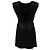 Abito mini con scollo a barca e schiena scoperta Ba&Sh in satin nero - vista 2