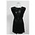 Abito mini con scollo a barca e schiena scoperta Ba&Sh in satin nero - vista 9