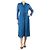 Anne Klein Vestido midi estampado azul - talla S