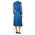 Anne Klein Vestido midi estampado azul - talla S - vista 2