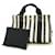 Hermès Borsa Hermes Cannes PM in tela Nero Bianco