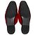 Mule piatte ricamate Dolce & Gabbana in velluto rosso - vista 13