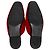Mule piatte ricamate Dolce & Gabbana in velluto rosso - vista 6