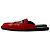 Mule piatte ricamate Dolce & Gabbana in velluto rosso - vista 9