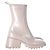Botas de lluvia Chloé Betty en goma nude Castaño Carne - vista 8
