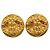 Orecchini a clip placcati in oro Chanel Coco Mark D'oro