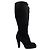 Bottes Gucci en cuir et fourrure noires