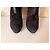 Bottes Gucci en cuir et fourrure noires - vue 9